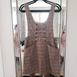 Miss Patina Tweed Pinafore Dress size S/M